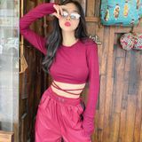  Áo croptop cột dây - YA068180 