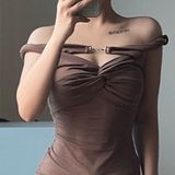  Đầm Bẹt Vai Ghệ Sexy TD370363 