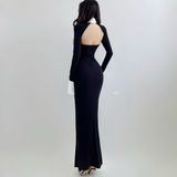  Đầm Body TD Hở Lưng Ksenia Long Dress TD420402 