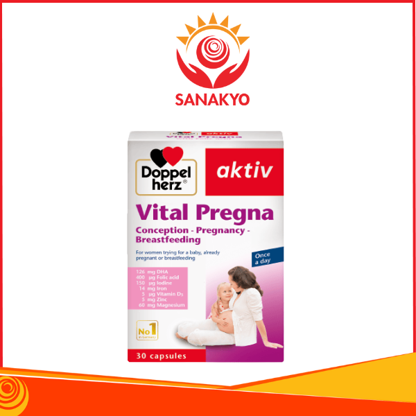 VITAL PREGNA - Hỗ trợ bổ sung Vitamin tổng hợp cho Mẹ Bầu - Hộp 30 viên