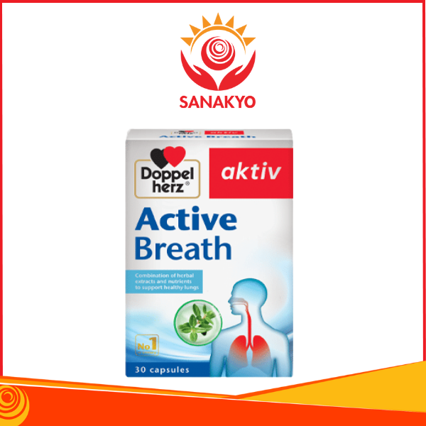 Active Breath - Hỗ trợ sức khỏe của phổi - Hộp 30 viên