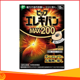 Miếng dán giảm đau nhức nam châm từ tính Pip Elekiban Max 200 Nhật Bản, hộp 12 miếng