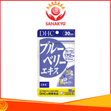 Viên uống việt quất Blueberry Extract DHC hỗ trợ tăng cường thị lực 30 ngày - 60 viên