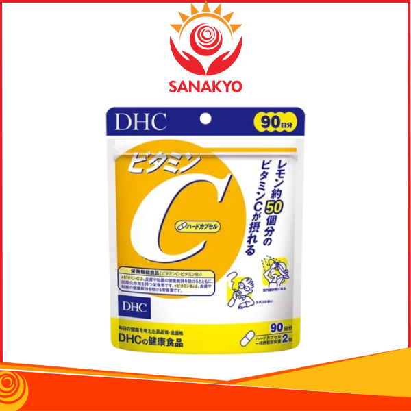 Viên uống Vitamin C DHC hỗ trợ bổ sung vitamin C hỗ trợ da sáng mịn 90 ngày - 180 viên