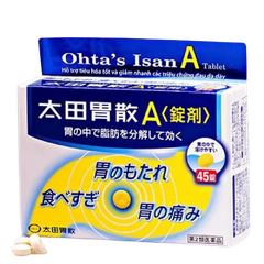 Ohta’s Isan A 45 viên chữa đau bao tử, khó tiêu, trào ngược axit dạ dày, viêm loét dạ dày