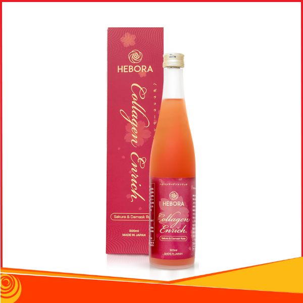 Hebora Collagen Enrich Damask Rose Water Nhật Bản
