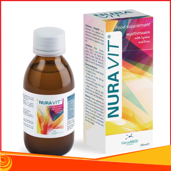 Siro NURAVIT 150ml - tăng đề kháng giúp trẻ ăn ngon, nhanh lớn