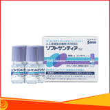 Nước Nhỏ Mắt Nhân Tạo Santen Soft Santear Hitomi Stretch 4 Lọ X 5Ml xanh