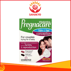 Pregnacare Him And Her Conception - Viên uống tăng khả năng thụ thai, Hộp 60 viên