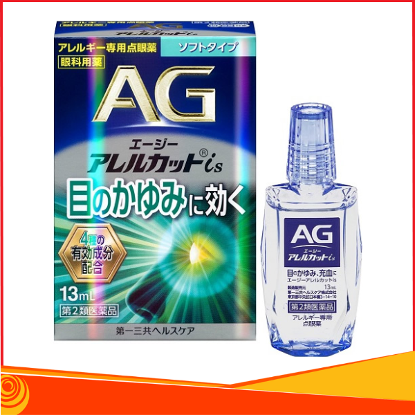 Nhỏ mắt AG hỗ trợ ngứa mắt, dị ứng mắt cao cấp Nhật Bản 13ml