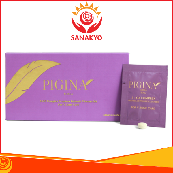 Viên đặt phụ khoa Pigina Premium Intimate Cleanser - Hỗ trợ vệ sinh cơ quan sinh dục ngoài của phụ nữ, Hộp 18 viên