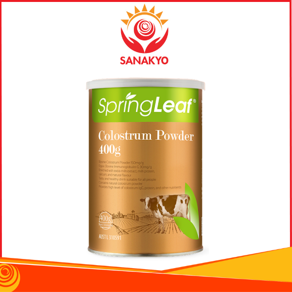 Springleaf Colostrum Powder - Bột sữa bò non Tăng Cường Hệ Miễn Dịch Cho Mọi Lứa Tuổi, Hộp 400g