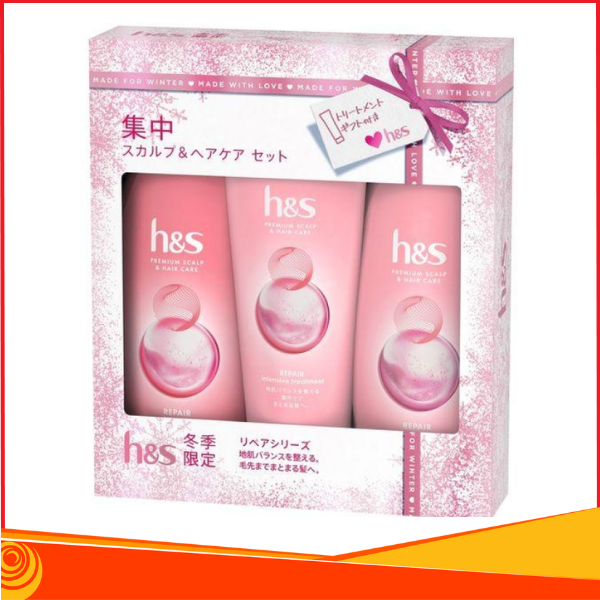 Bộ gội xả trị gàu & ngứa da đầu H&S Repair 350ml (màu hồng)