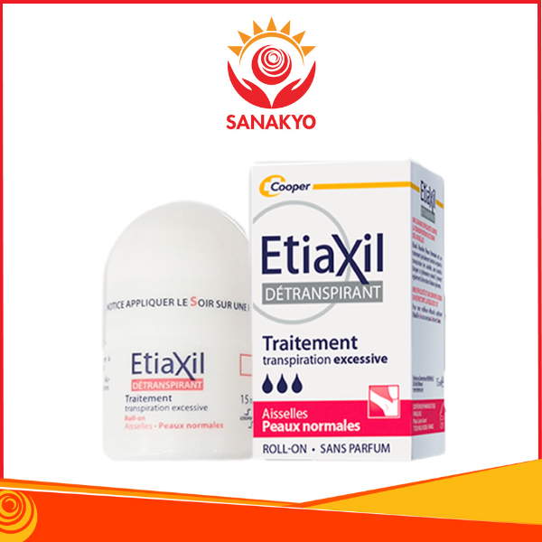 EtiaXil Nhãn Đỏ Detranspirant Extreme Peaux Normales Roll-On - Lăn Khử Mùi Dành Cho Da Khoẻ, Chai 15ml