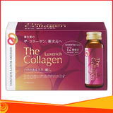 Nước uống đẹp da The Collagen Luxerich Shiseido Nhật Bản, Hộp 10 lọ