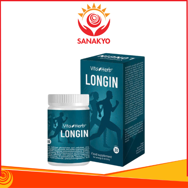 Vita-HerB LONGIN - Viên uống hỗ trợ tăng sức khỏe sinh lý nam giới, Hộp 30 viên