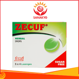 Zecuf Herbal Drops Sugar Free - Viên ngậm bổ phế, giảm ho (5 vỉ x 4 viên)
