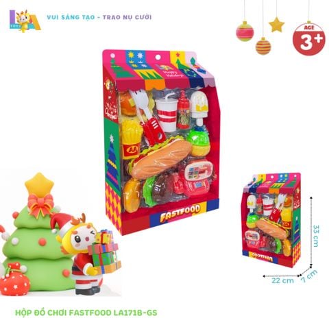  Đồ Chơi LAToys Giáng Sinh Hộp đồ chơi thức ăn nhanh LA171B-GS 