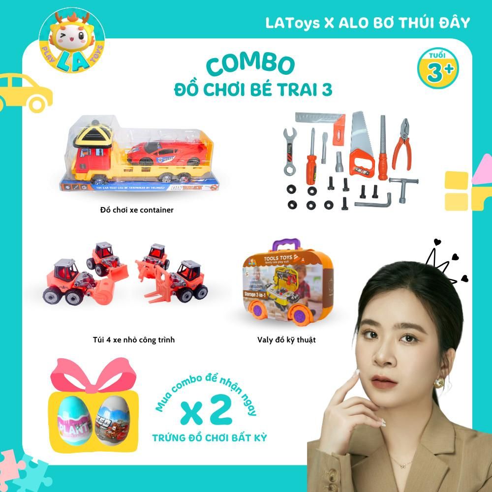  Combo đồ chơi LA Toys phát triển cho bé trai LA10368-4 LA668-1C LA5568D-5 