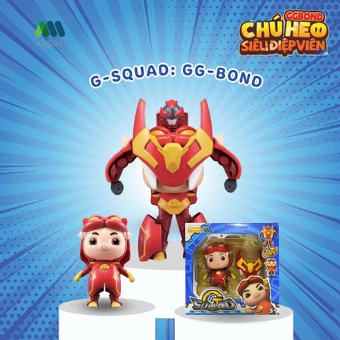  Mô hình đồ chơi G-Squad nhân vật GGBond- chú heo siêu điệp viên 