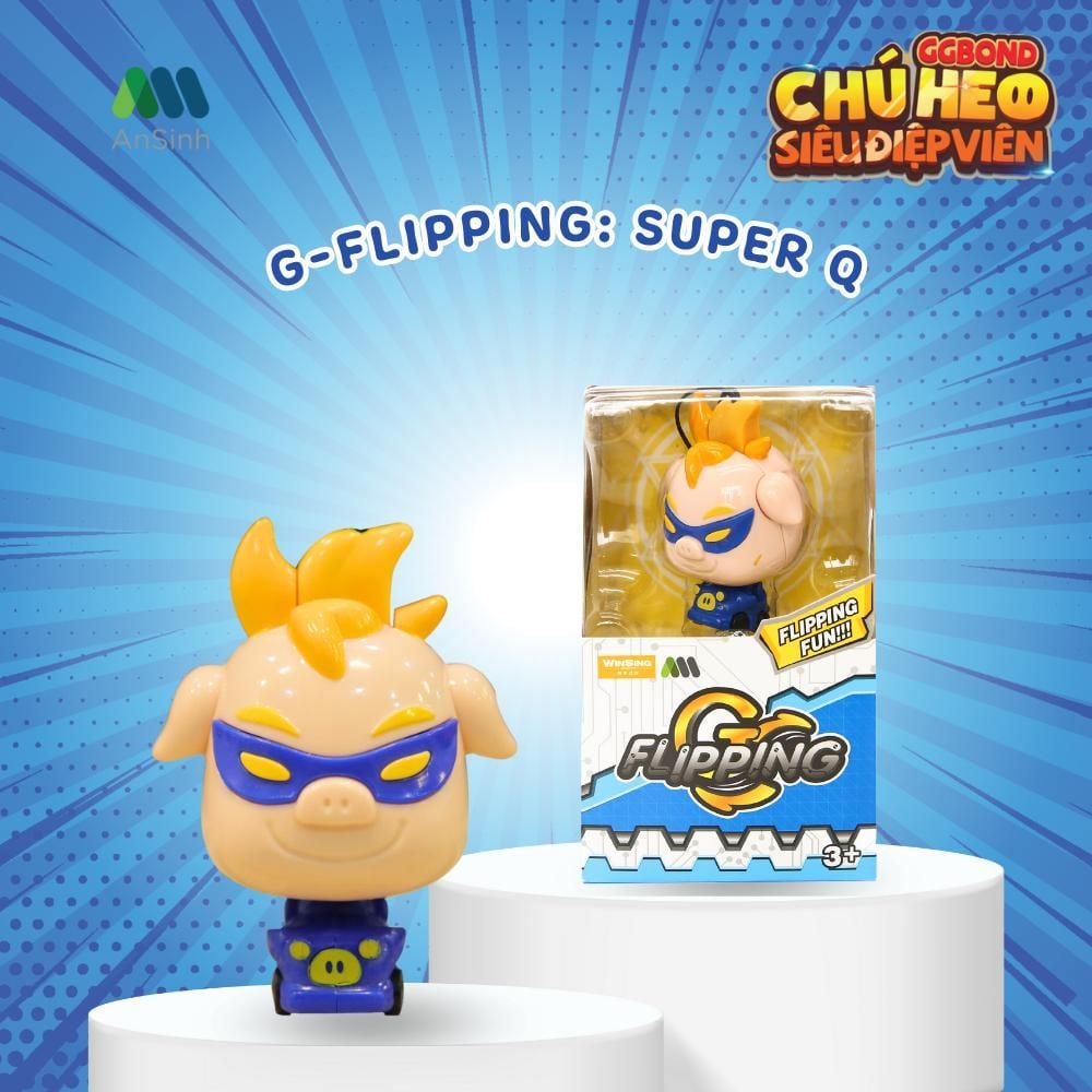  Mô hình đồ chơi G-Flipping nhân vật GGBond- chú heo siêu điệp viên 