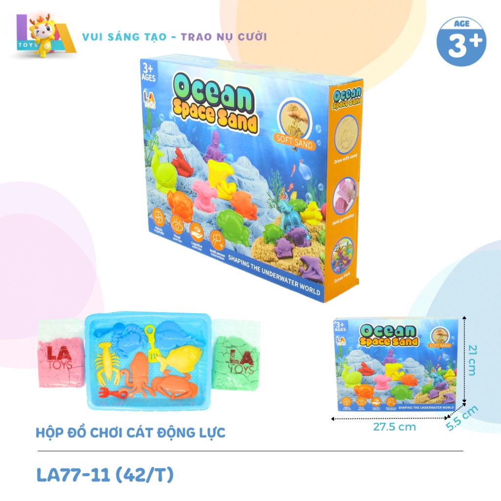  Hộp đồ chơi cát động lực Ocean Space LA77-11 