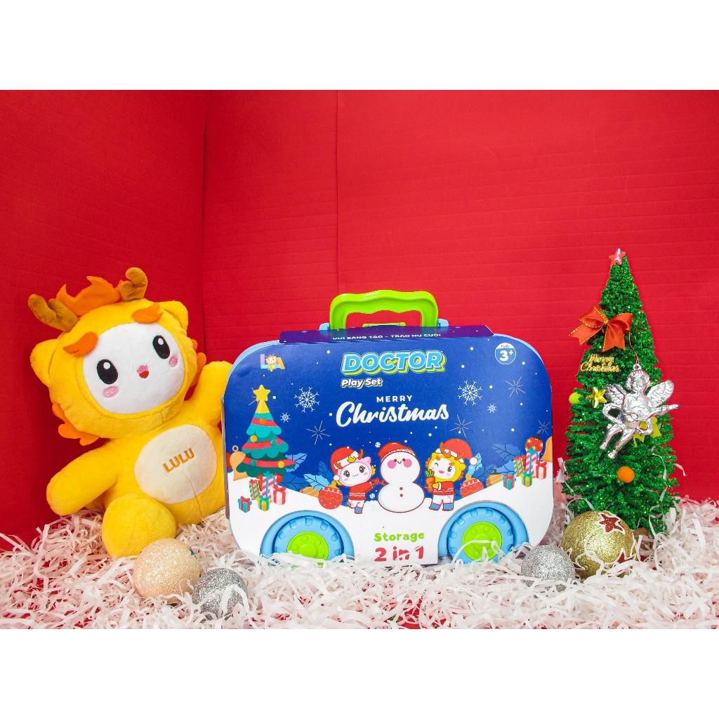  Đồ Chơi LAToys Giáng Sinh Vali bánh xe dụng cụ bác sỹ LA5568A-GS 