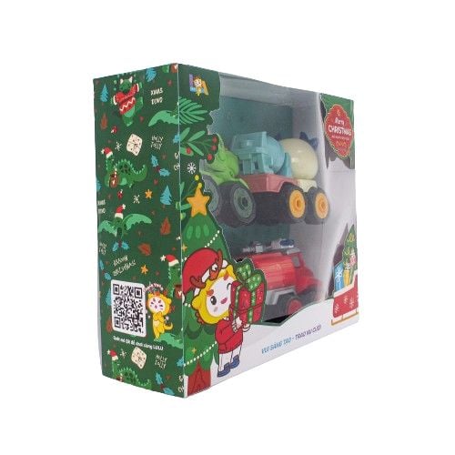  Đồ Chơi Giáng Sinh Bộ 4 xe lắp ráp LA10368-GS 