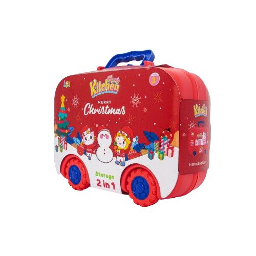  Đồ Chơi LAToys Giáng Sinh Vali bánh xe dụng cụ nhà bếp LA5568B-GS 