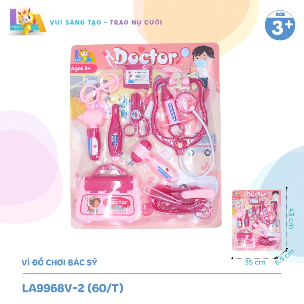  Vỉ đồ chơi bác sĩ cho bé LA9968V-2 