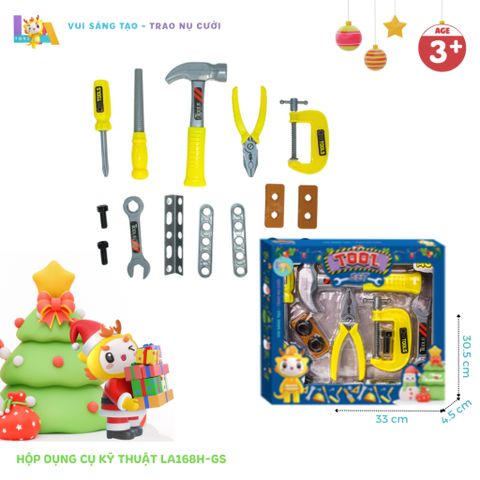  Đồ Chơi LAToys Giáng Sinh Hộp dụng cụ kỹ thuật LA168H-GS 