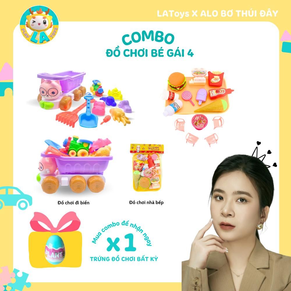  Combo đồ chơi LA Toys phát triển toàn diện cho bé gái LA6868T-1 LA268B-15 