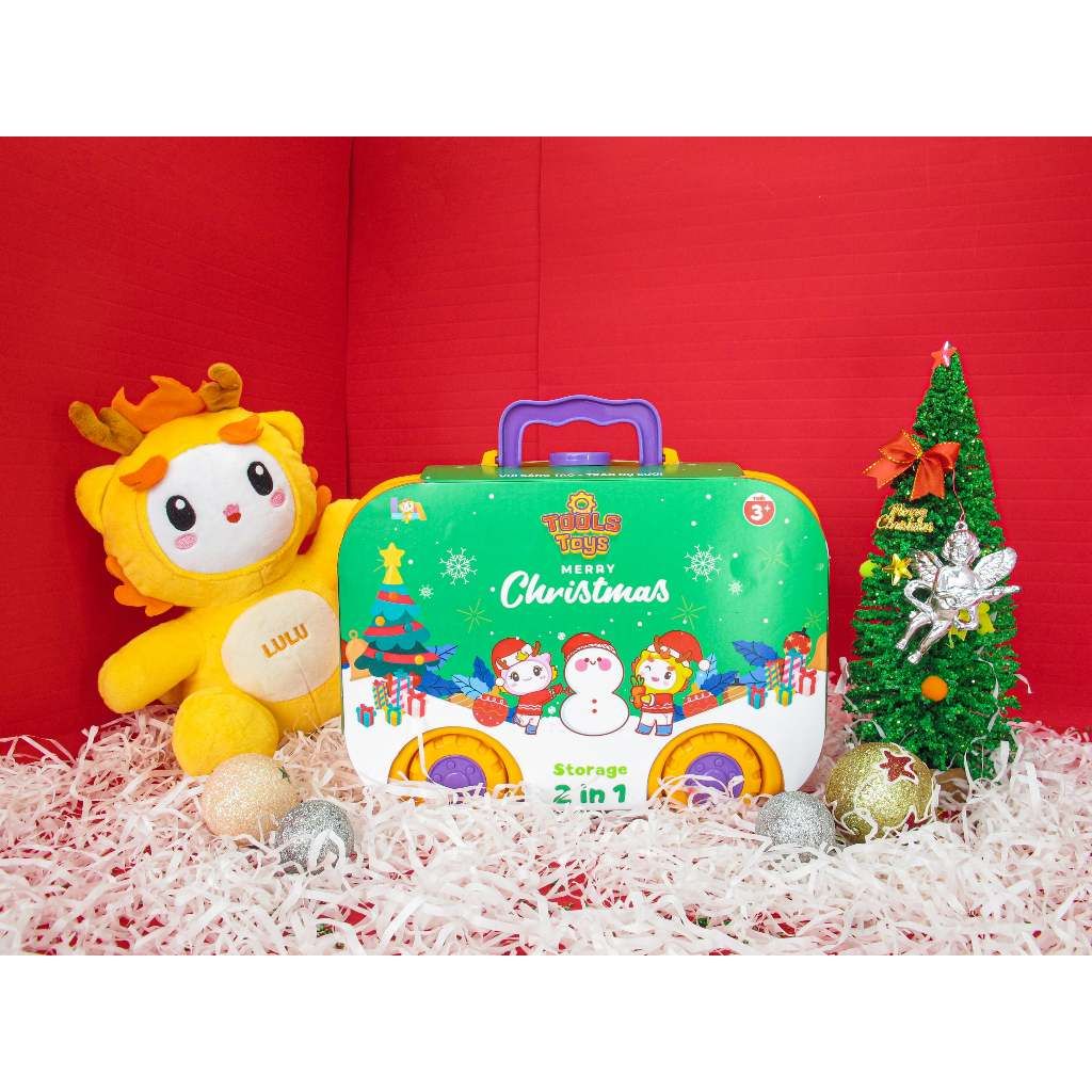  Đồ Chơi LAToys Giáng Sinh Vali bánh xe đựng dụng cụ kỹ thuật LA5568D-GS 