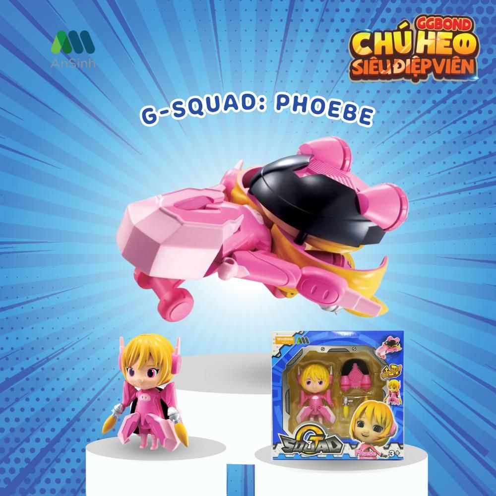  Mô hình đồ chơi G-Squad nhân vật GGBond- chú heo siêu điệp viên 