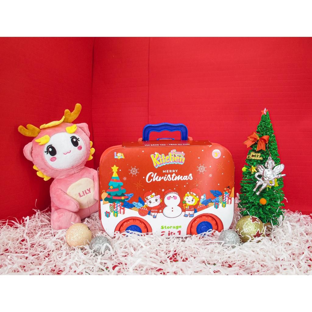  Đồ Chơi LAToys Giáng Sinh Vali bánh xe dụng cụ nhà bếp LA5568B-GS 