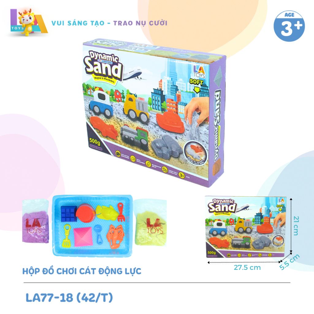  Hộp đồ chơi cát động lực LA77-18 