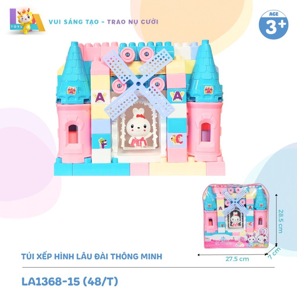  Túi xếp hình lâu đài thông minh LA1368-15 