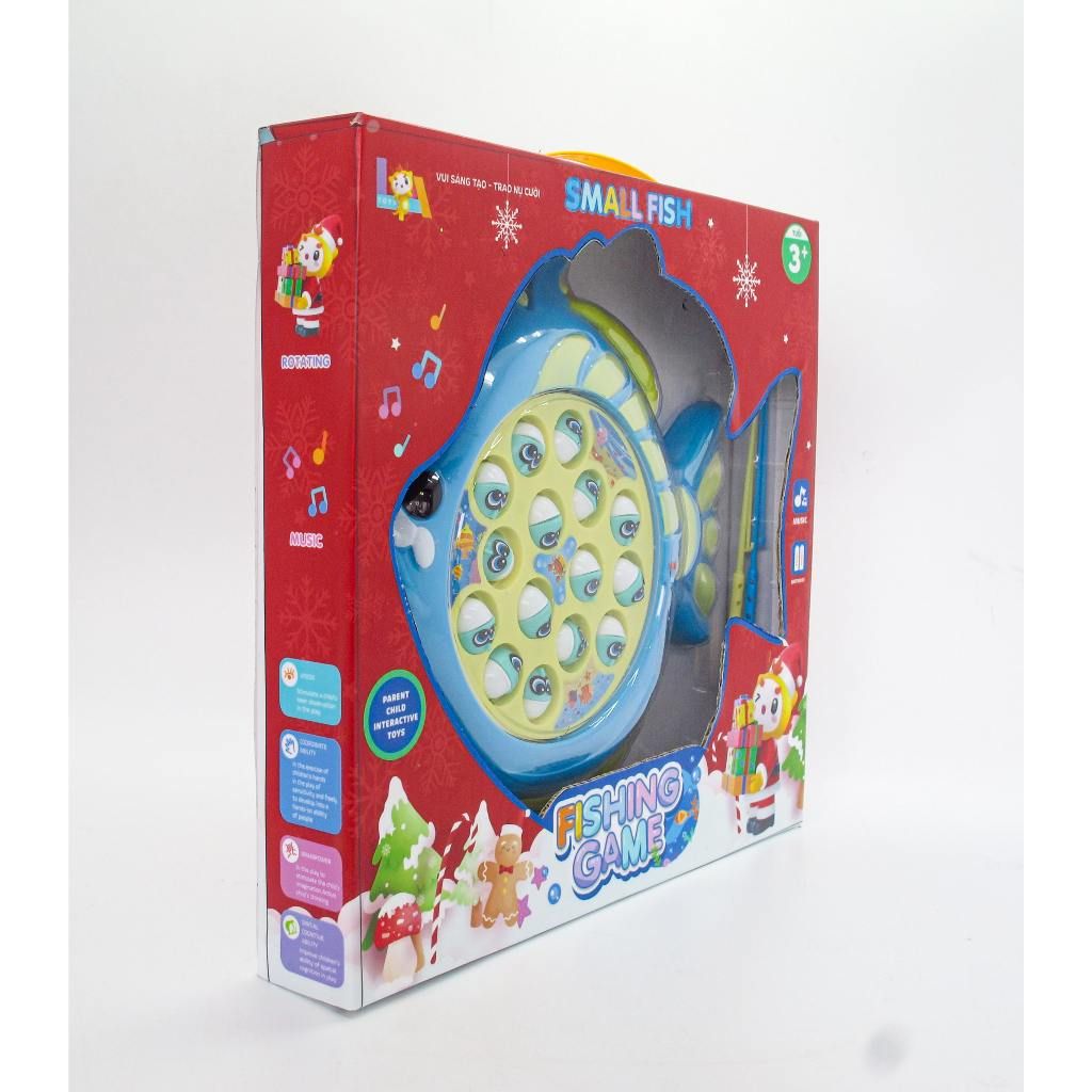  Đồ Chơi LAToys Giáng Sinh Hộp câu cá pin con cá LA2501-GS 