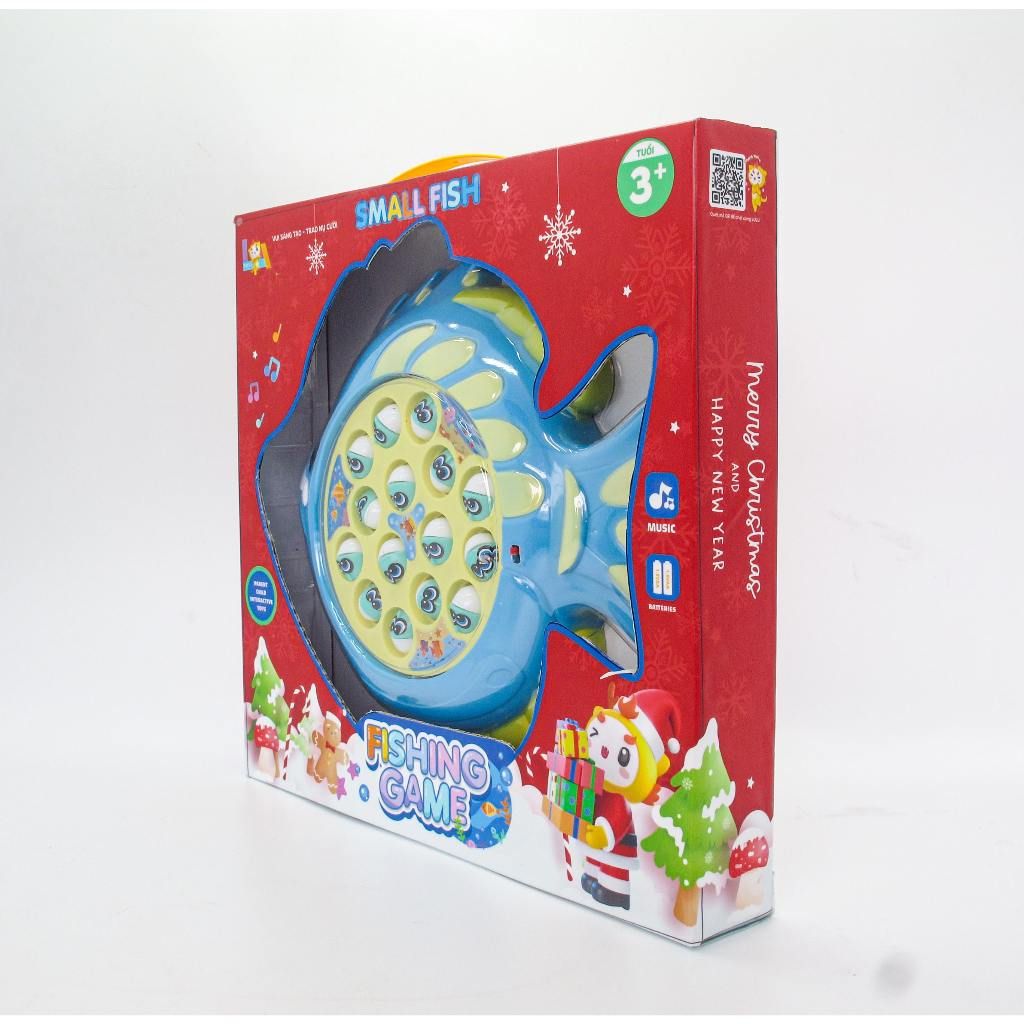  Đồ Chơi LAToys Giáng Sinh Hộp câu cá pin con cá LA2501-GS 