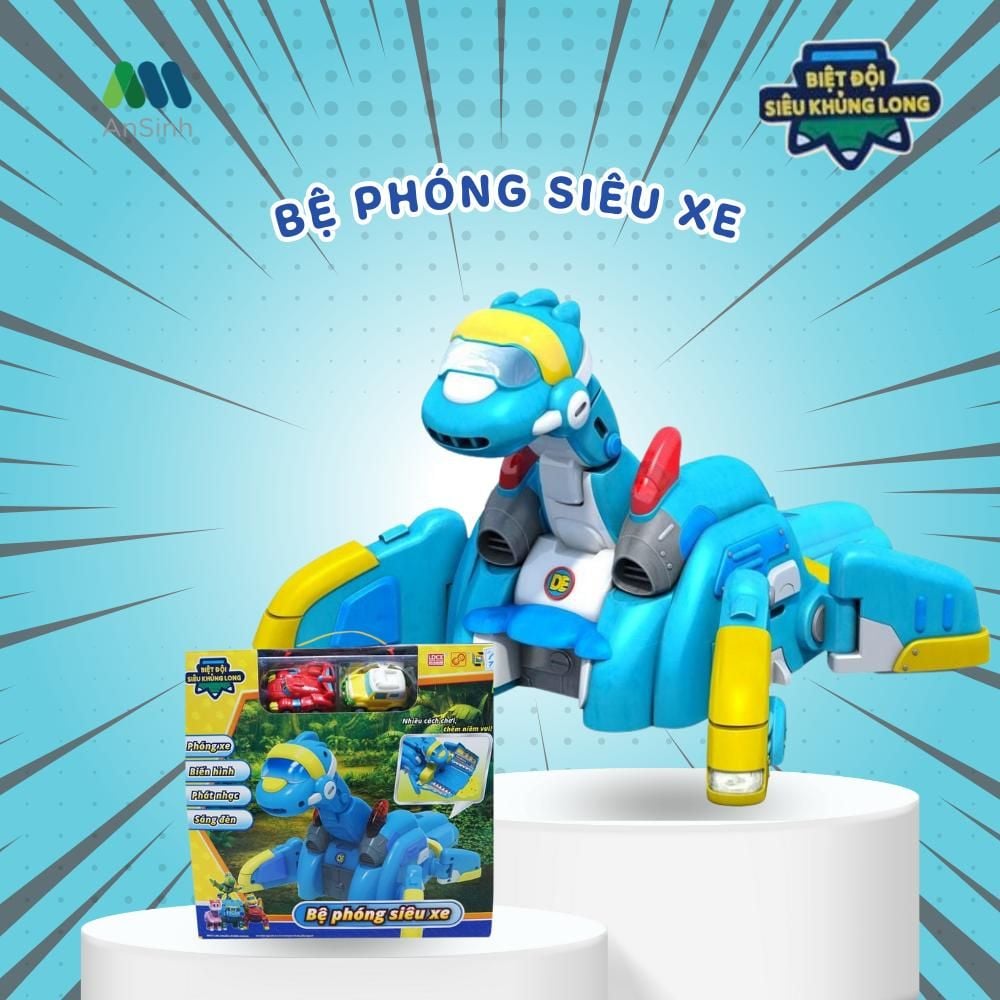  Bộ đồ chơi bệ phóng siêu xe trong Biệt đội siêu khủng long – Dino Gogo 