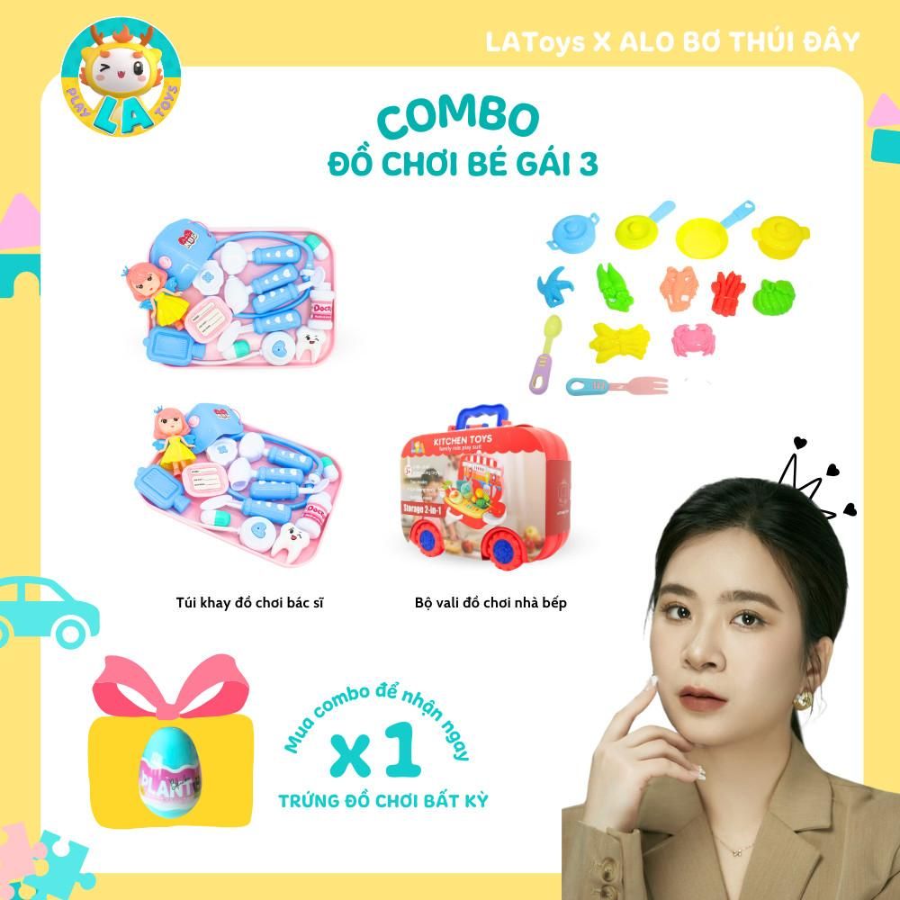  Combo đồ chơi LA Toys phát triển toàn diện cho bé gái LA9968T-2 LA5568B-5 