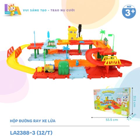  Hộp đồ chơi lắp ráp đường ray xe lửa LA2388-3 