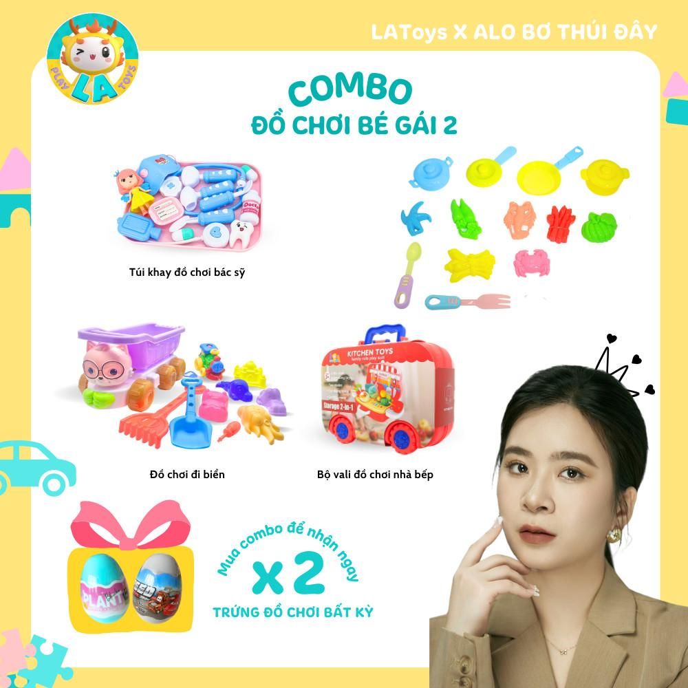  Combo đồ chơi LA Toys phát triển toàn diện cho bé gái LA268B-15 LA9968T-2 LA5568B-5 