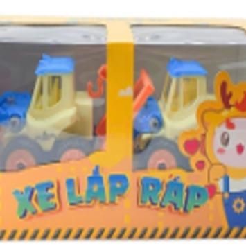  LAToys - Hộp 2 xe công trình tự lắp ráp - Đồ chơi nhựa nguyên sinh an toàn lành tính cho bé 