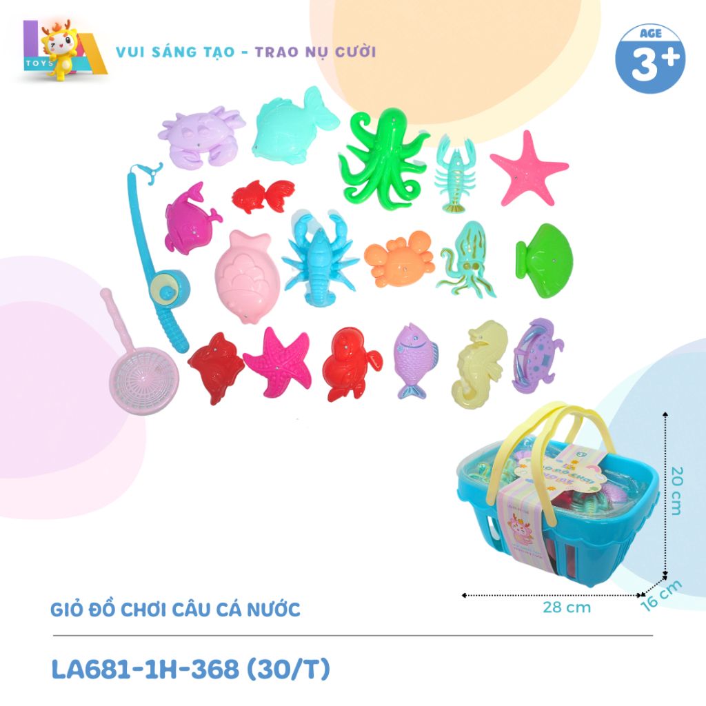  Giỏ đồ chơi câu cá nước LA681-1H-368 