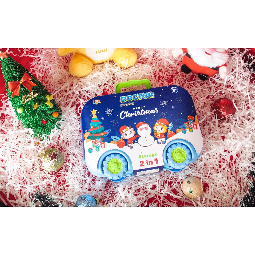 Đồ Chơi LAToys Giáng Sinh Vali bánh xe dụng cụ bác sỹ LA5568A-GS 