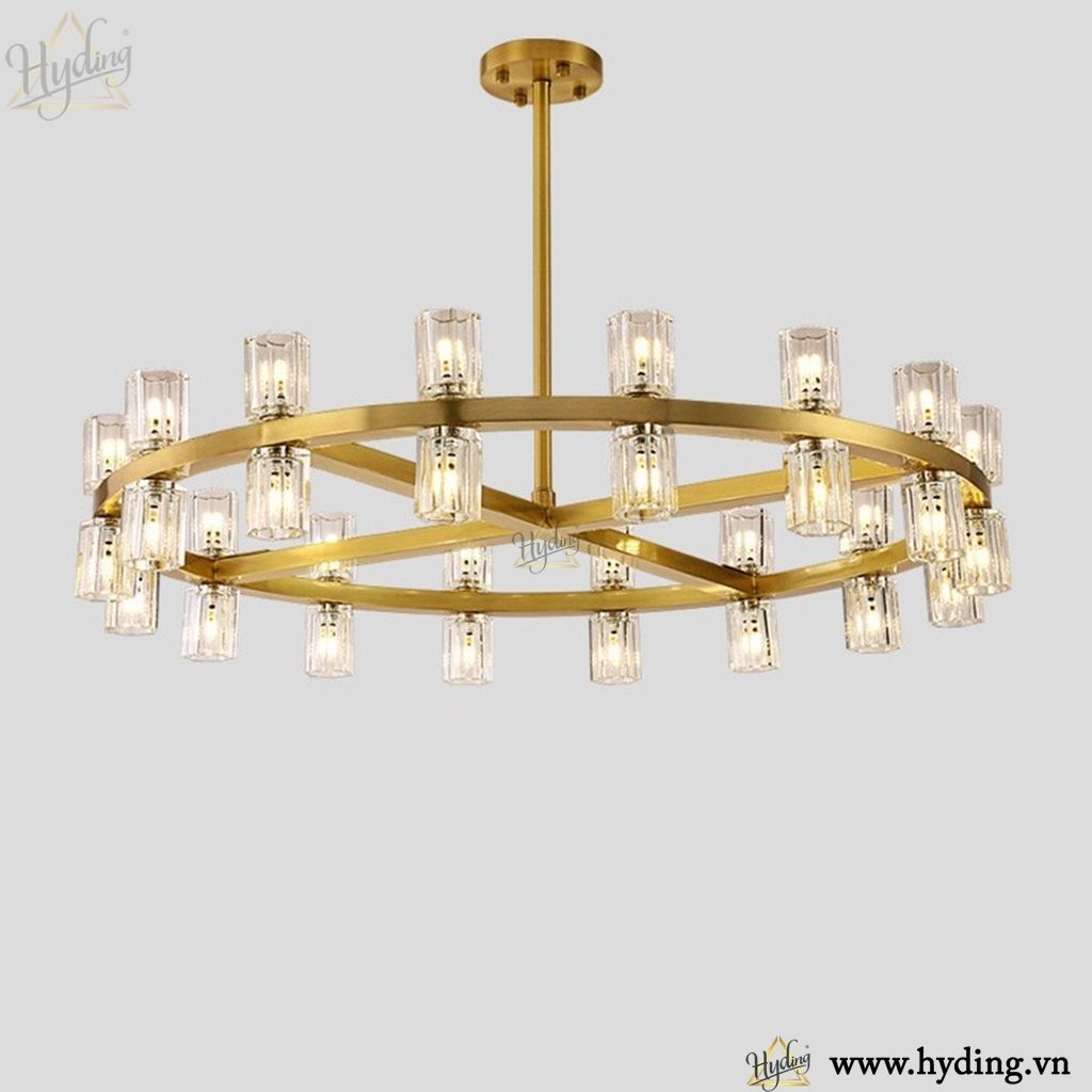 Đèn chùm thả chao thuỷ tinh