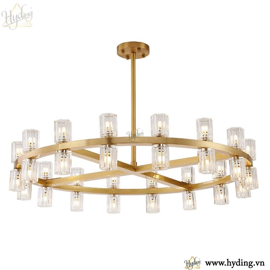 Đèn chùm thả chao thuỷ tinh