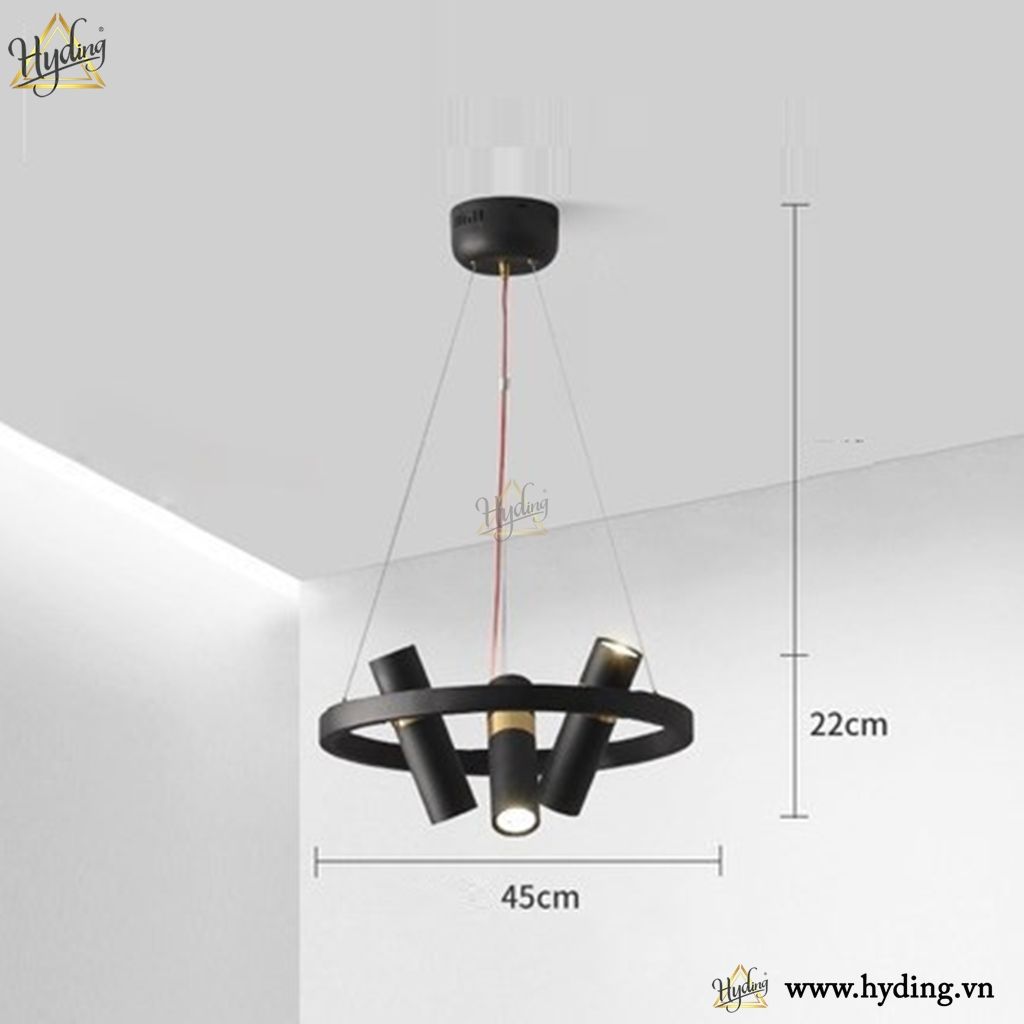 Đèn chùm phòng khách ống rọi