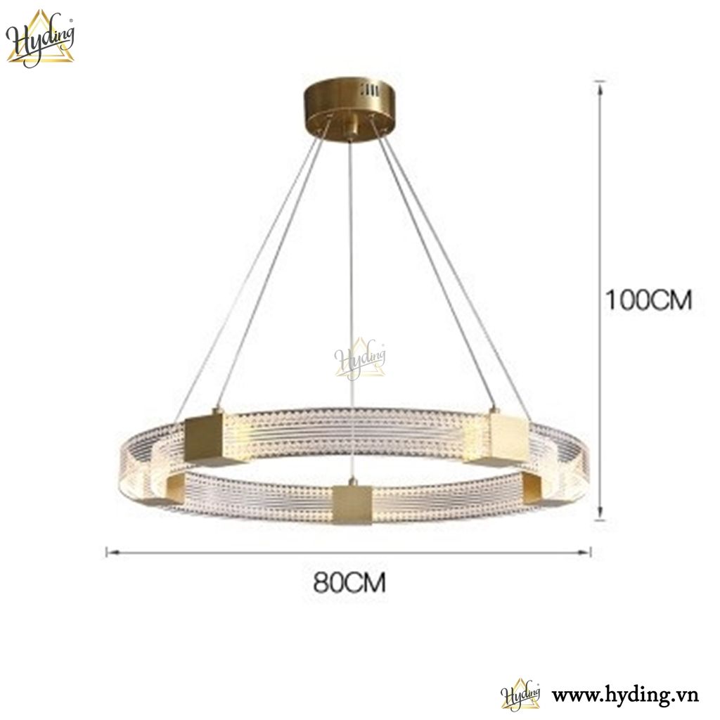 Đèn chùm vòng ring hoạ tiết